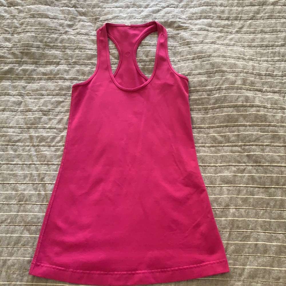 lululemon pink workout tank top